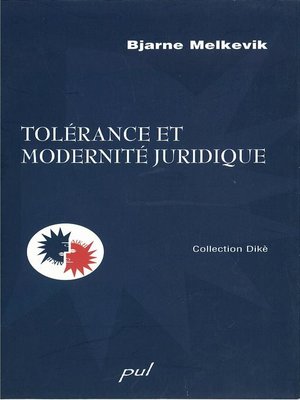 cover image of Tolérance et modernité juridique